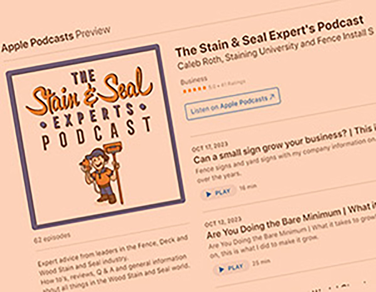 The Stain & Seal Expert's Podcast - Caleb Roth