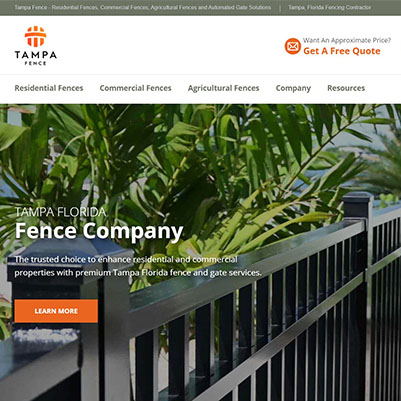 Fence Company Website